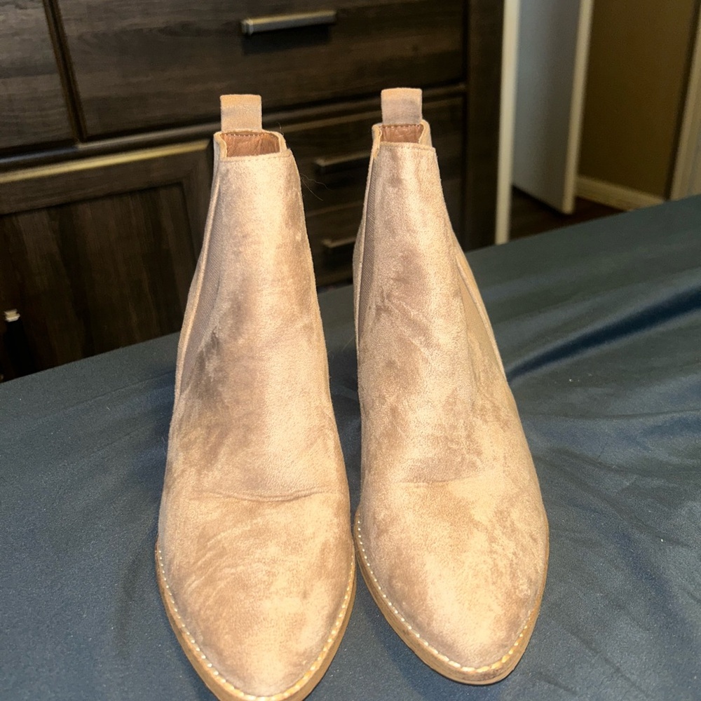 BEAST FASHION Tan Ankle Boots